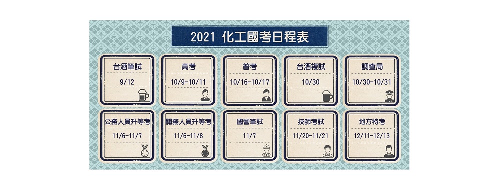 2021考試日程表2